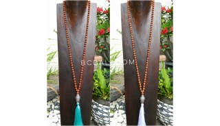 full rudraksha buddha head large necklaces pendant tassel prayer design 